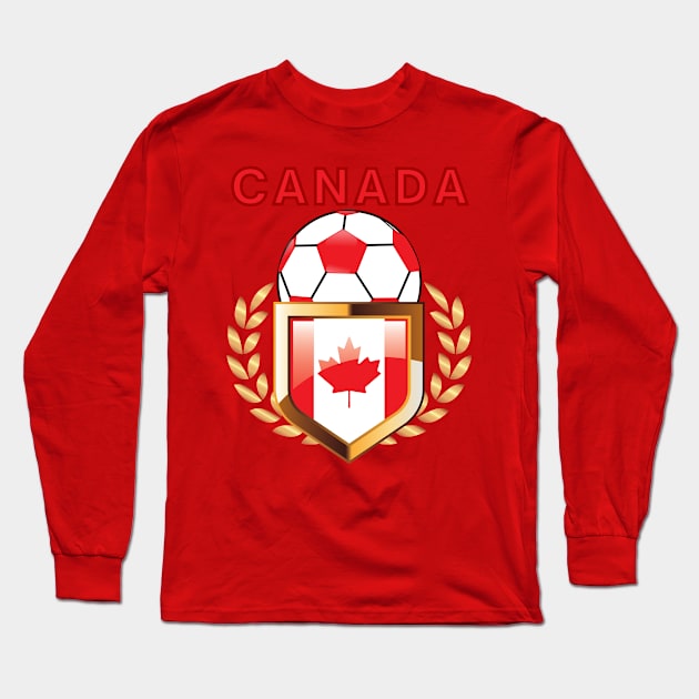 CANADA SOCCER Long Sleeve T-Shirt by Rome's designs